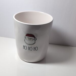 Rae Dunn Santa Claus White Cannister
